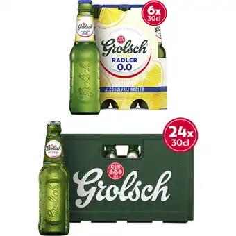 Albert Heijn Grolsch bier krat & radler 0.0% pakket aanbieding