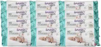 De Online Drogist Bambo nature babydoekjes 12x80st aanbieding
