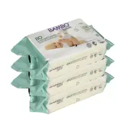 De Online Drogist Bambo nature babydoekjes 3x80st aanbieding