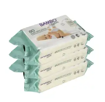 De Online Drogist Bambo nature babydoekjes 3x80st aanbieding