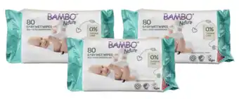 De Online Drogist Bambo nature babydoekjes 3x80st aanbieding
