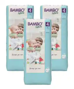 De Online Drogist Bambo nature luiers maat 4 l - multiverpakking 3x48st aanbieding