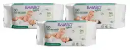 De Online Drogist Bambo nature bio babydoekjes 3x50st aanbieding