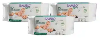 De Online Drogist Bambo nature bio babydoekjes 3x50st aanbieding