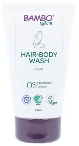 De Online Drogist Bambo nature hair & body wash 150ml aanbieding
