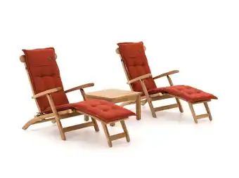 Kees Smit Sunyard country/wales 60cm deckchair set 3-delig - laagste prijsgarantie! aanbieding