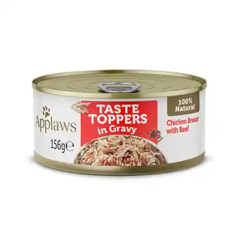 Zooplus Applaws taste toppers in saus 6 x 156 g  - kip met rund aanbieding