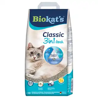 Zooplus 8+2kg classic fresh 3in1 biokat's kattenbakvulling aanbieding