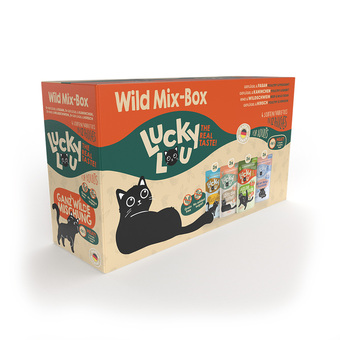 Zooplus 12x 125g lucky lou adult mix natte kattenvoer aanbieding