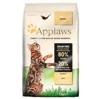 Zooplus 2x7,5kg kip applaws kattenvoer aanbieding