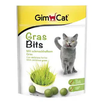 Zooplus 20% korting! 140 g gimcat snacks gimcat grasbits- 140g aanbieding