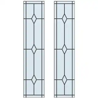 Praxis Cando glas in lood robijn dimension jersey 231,5 x 93cm 2 stuks aanbieding