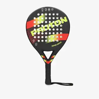Perry Sport Proton proton super drive padelracket zwart/rood aanbieding