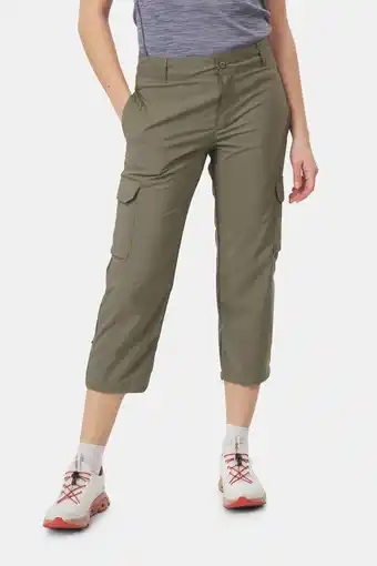 Bever Columbia silver ridge utility capri dames groen aanbieding