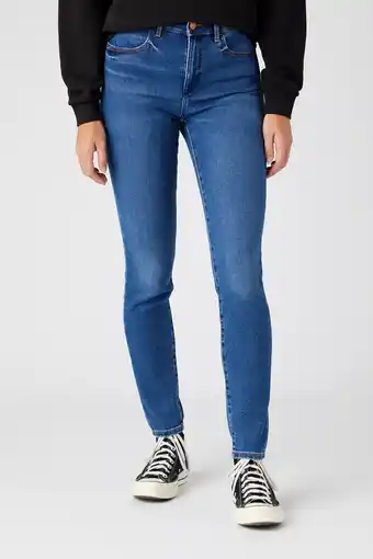 Jeans Centre Wrangler high rise skinny camellia aanbieding