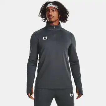 Under Armour Herenshirt under armour challenger midlayer castlerock / wit xl aanbieding