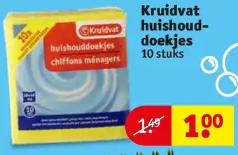 Kruidvat Kruidvat Huishouddoekjes 10st aanbieding