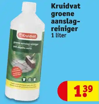 Kruidvat Kruidvat groene aanslagreiniger 1L aanbieding