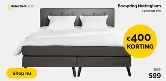 Beter Bed Boxspring Nottingham aanbieding