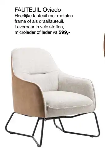 Tilders Meubelen FAUTEUIL Oviedo aanbieding