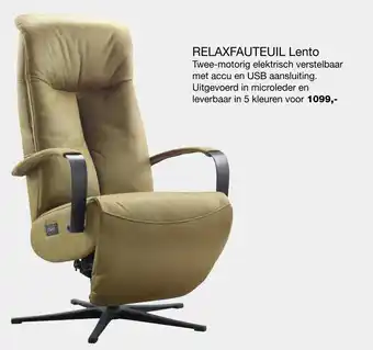 Tilders Meubelen RELAXFAUTEUIL Lento aanbieding