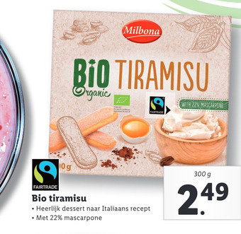 Lidl Bio tiramisu aanbieding