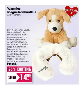 De Online Drogist Warmies Magnetronknuffels aanbieding