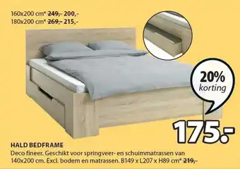 Jysk HALD BEDFRAME aanbieding