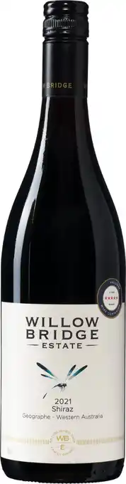 Wijnvoordeel Willow bridge dragon fly estate shiraz aanbieding