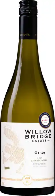 Wijnvoordeel Willow bridge estate g1-10 chardonnay aanbieding