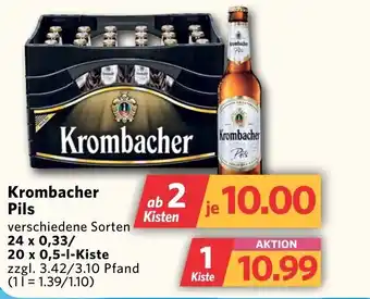 Combi Markt DE Krombacher Pils verschiedene Sorten aanbieding