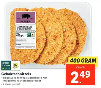 Lidl Gehaktschnitzels aanbieding