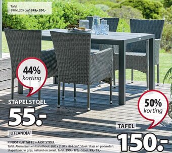 Jysk STAPELSTOEL aanbieding