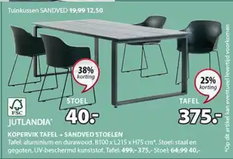 Jysk JUTLANDIA STOEL aanbieding