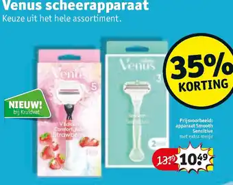 Kruidvat Venus scheerapparaat assortiment aanbieding
