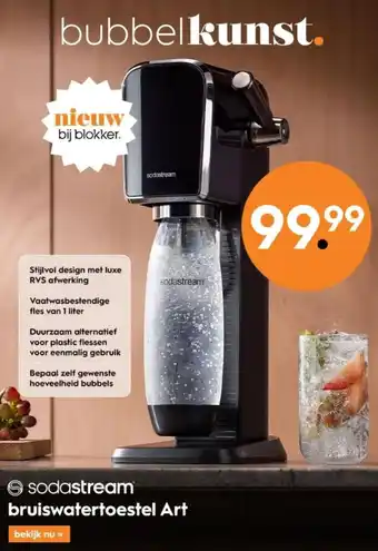 Blokker Sodastream Bruiswatertoestel Art aanbieding