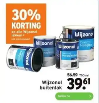 GAMMA Wijzonol buitenlak aanbieding