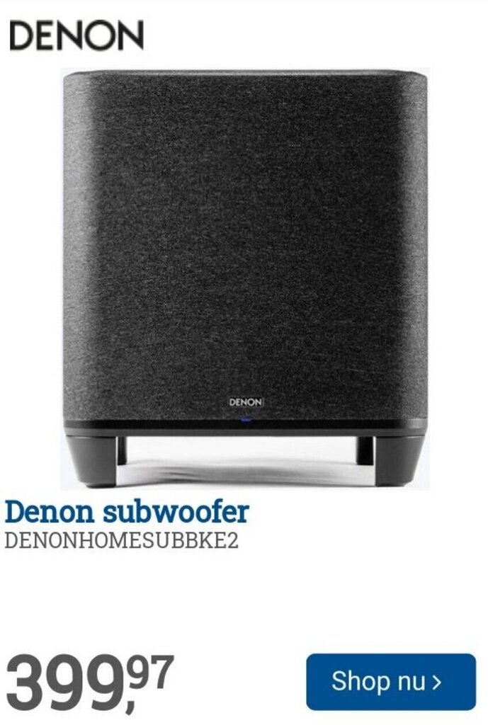 Denon subwoofer aanbieding bij BCC