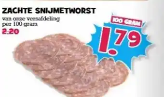 Boon`s Markt Zachte Snijmetworst 100 gram aanbieding