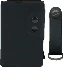 Bol.com Silvergear pasjeshouder en sleutelhouder - ruimte voor 6 pasjes en 8 sleutels - leer - rfid- vaderdag cadeau - ideaal cadeau aanbieding