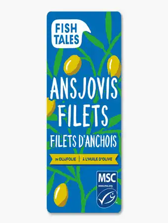 Flink Fish tales ansjovis olijfolie 45g aanbieding