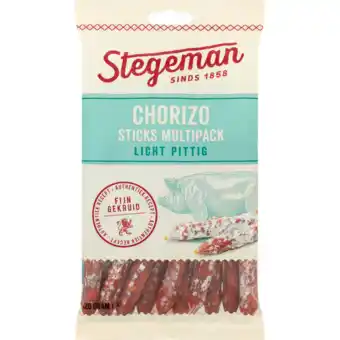 Jumbo Stegeman chorizo sticks multipack 120g aanbieding