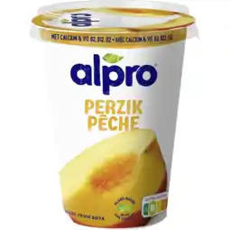 Jumbo Alpro plantaardige variatie op yoghurt perzik 500g aanbieding