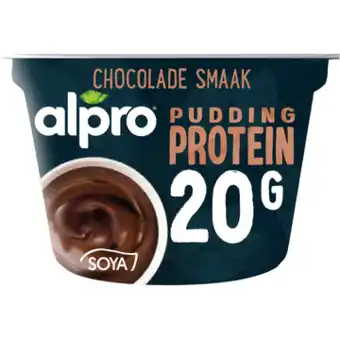 Jumbo Alpro protein pudding chocolade smaak 200g aanbieding