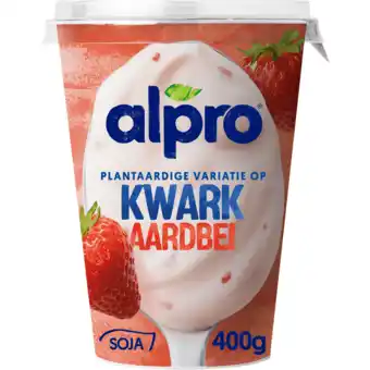 Jumbo Alpro plantaardige variatie op kwark aardbei 400g aanbieding