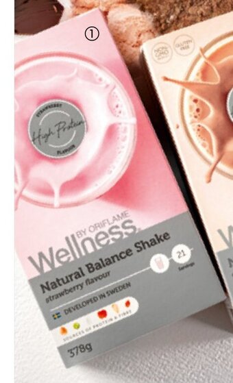 Oriflame Natural Balance Shake strawberry flavour aanbieding