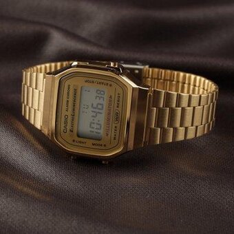 Bol.com Casio vintage iconic  a168wg-9ef unisex horloge 36,3 mm - goudkleurig aanbieding