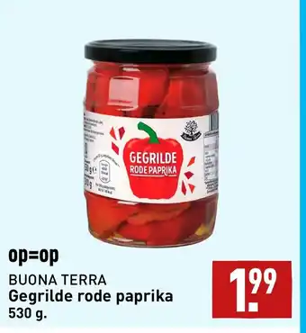 ALDI BUONA TERRA Gegrilde rode paprika 530 g. aanbieding