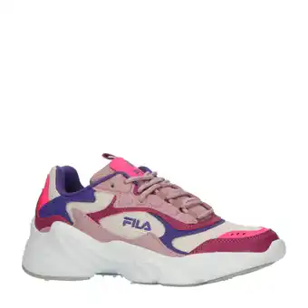 Wehkamp Fila collene cb sneakers donkerblauw/roze/lichtroze aanbieding