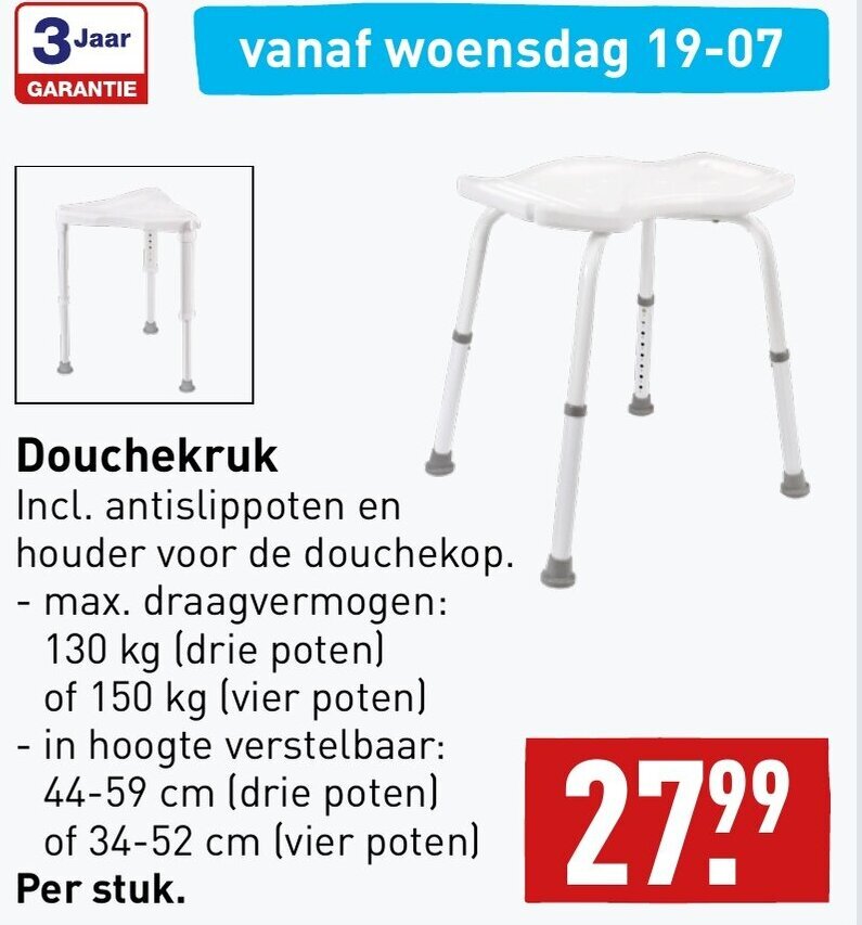 Douchekruk aanbieding bij ALDI